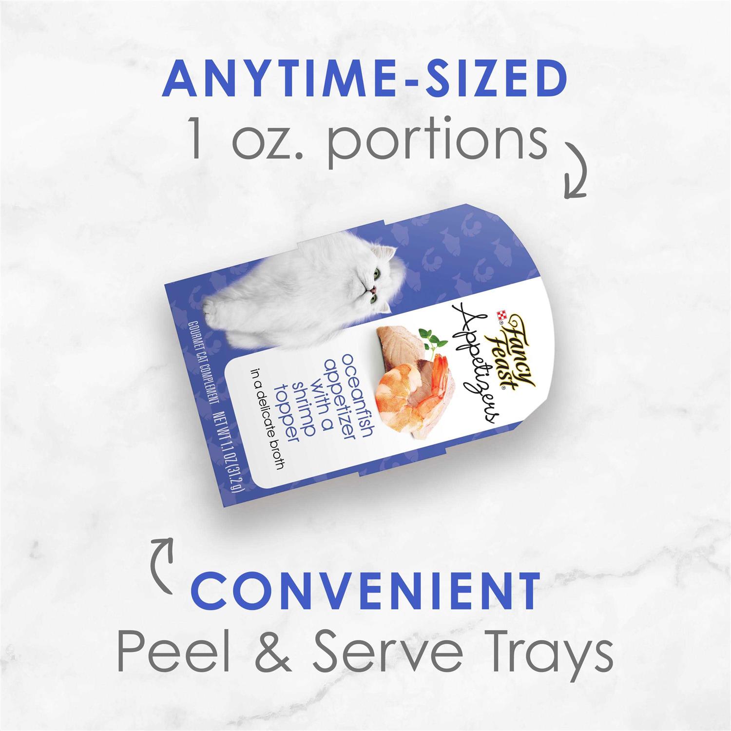 Fancy Feast Appetizers Oceanfish with A Shrimp Topper Cat Treats - Pet Supplies online store