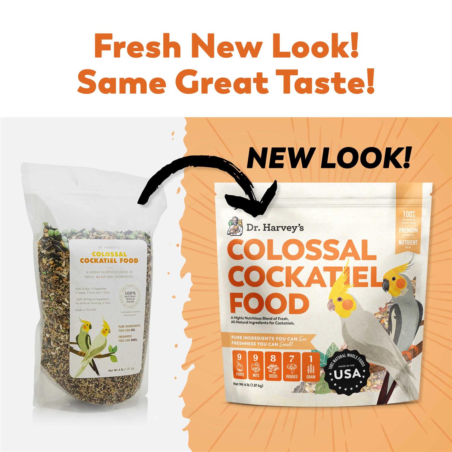 Dr. Harvey's Colossal Cockatiel Blend - Pet Supplies online store
