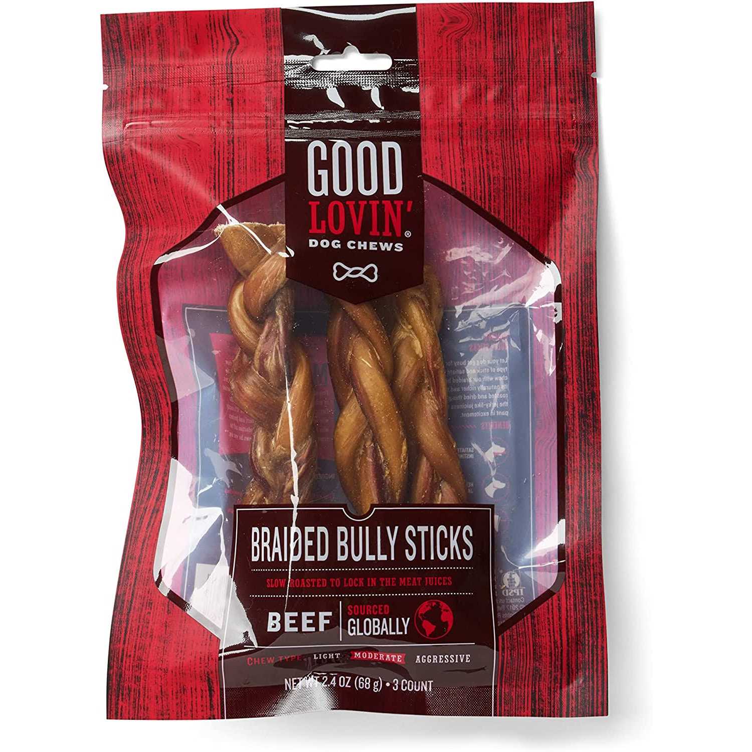 Good Lovin' Braided Bully Stick Dog Chew - Pet Supplies online store