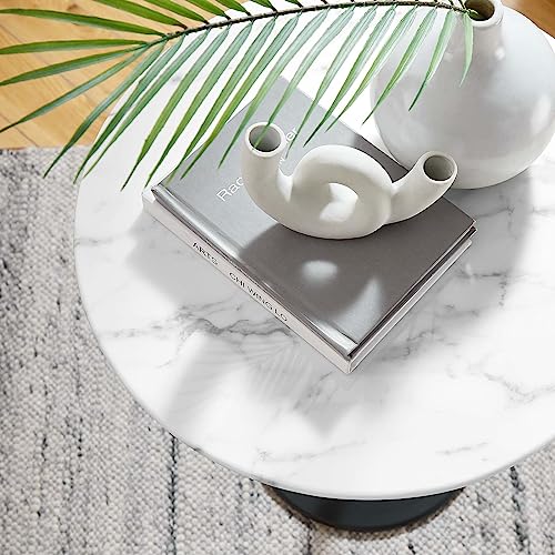 Modway Lippa Side Table, White Black