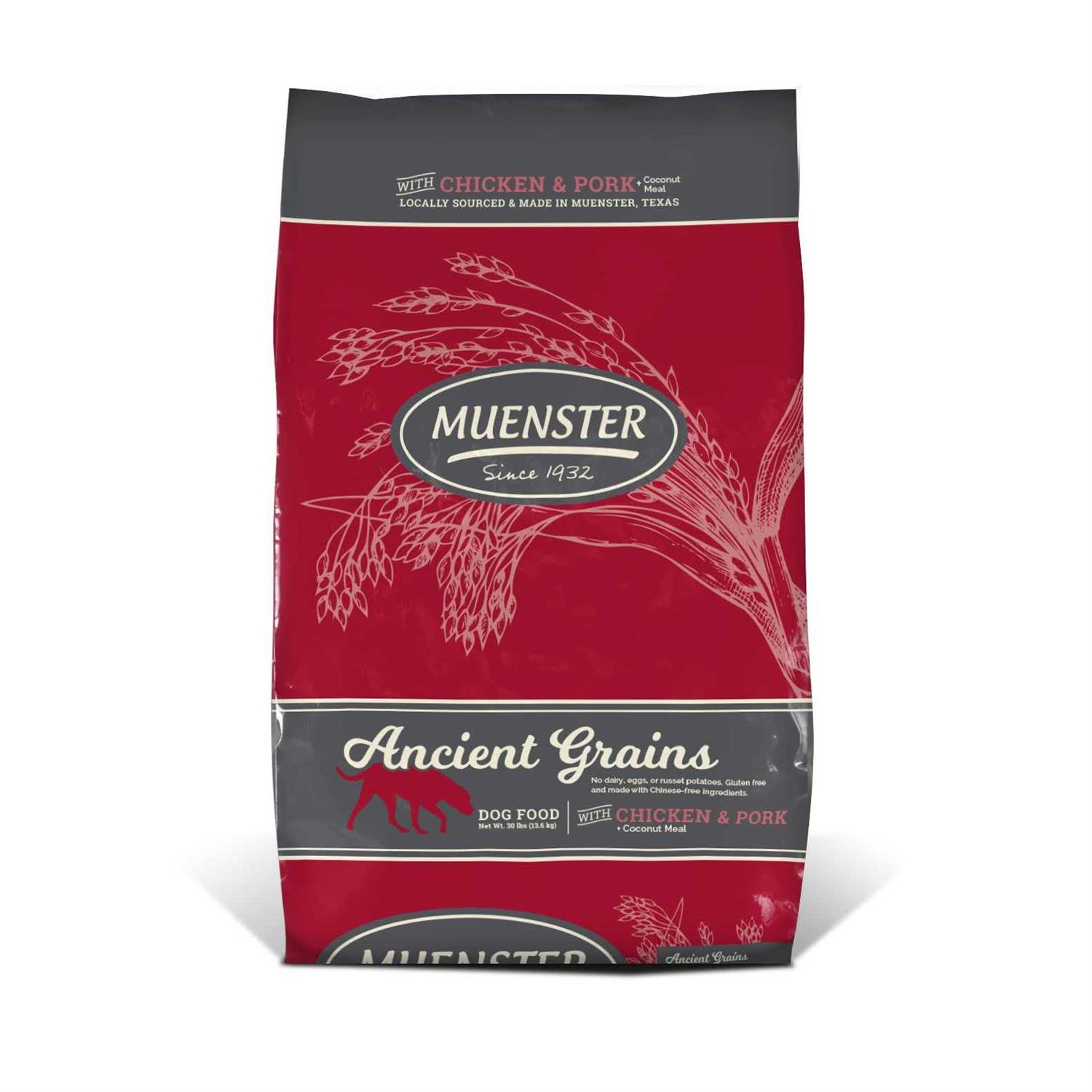 Muenster Ancient Grains with Chicken Dog Food - Pet Supplies online store
