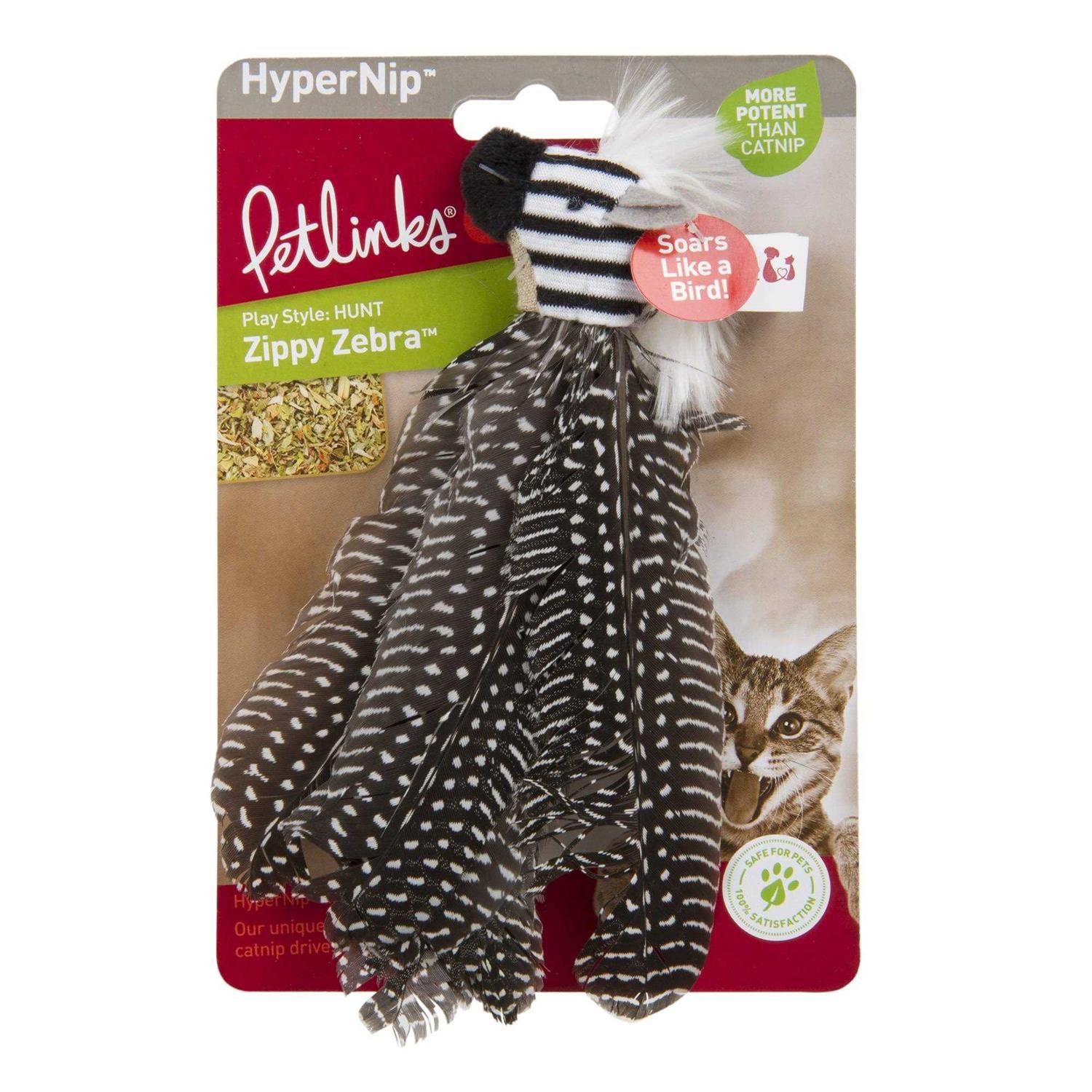 Petlinks HappyNip Zippy Zebra Catnip Cat Toy - Pet Supplies online store