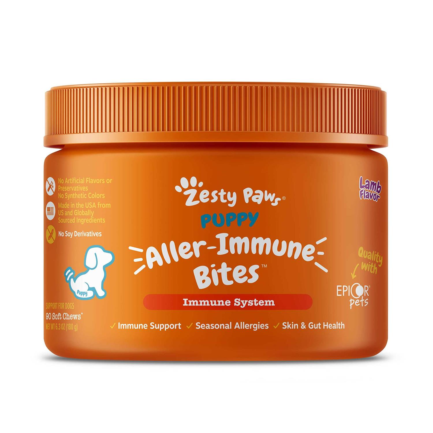 Zesty Paws Puppy Allergy Immune Supplement Bites - Pet Supplies online store