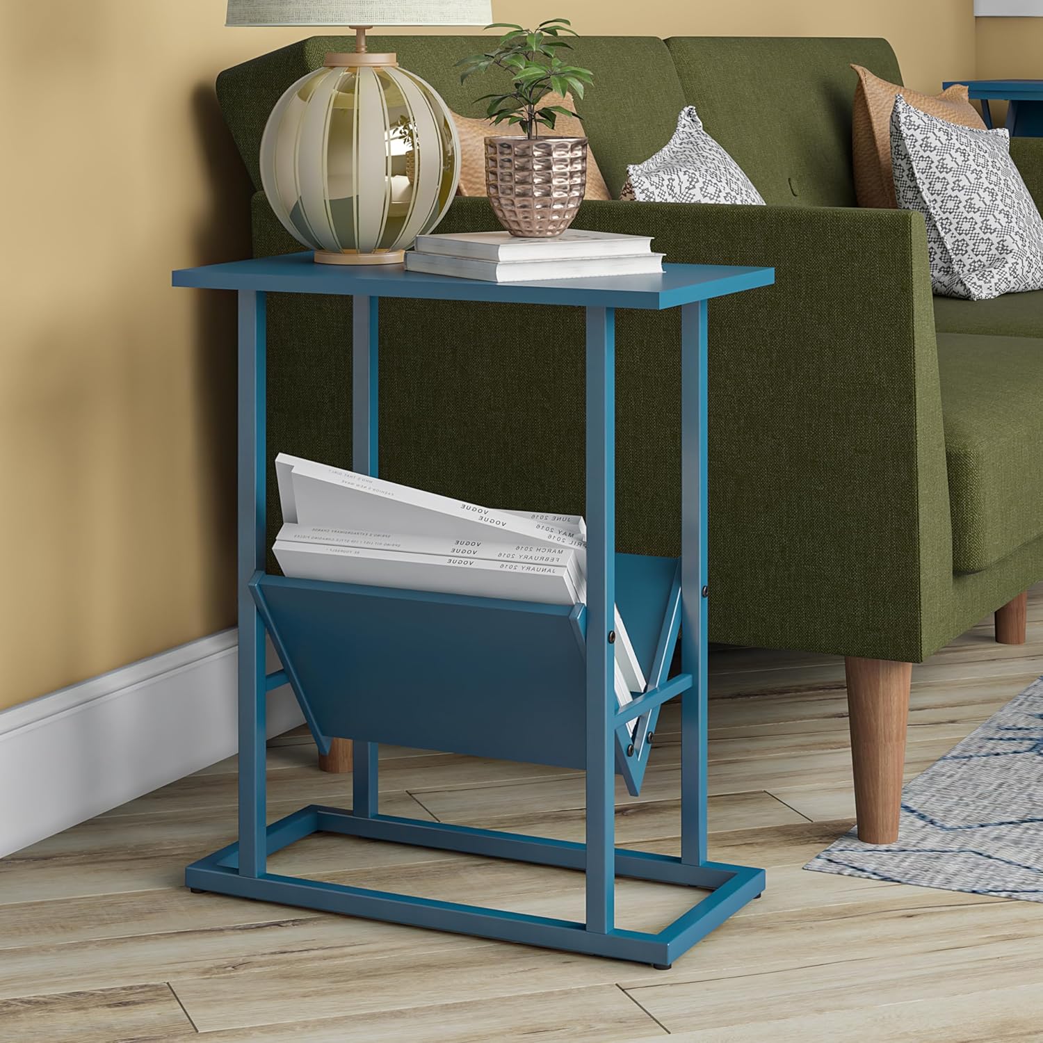 Novogratz Regal End Table, Blue