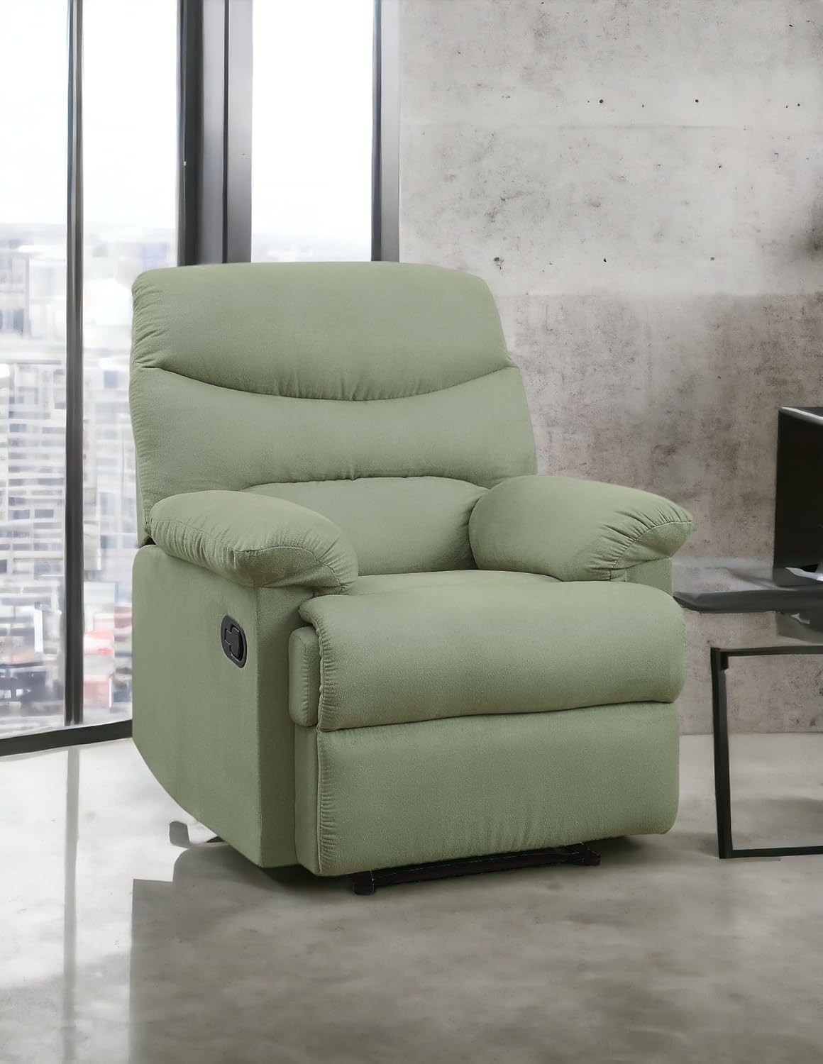 Arcadia Recliner (Motion) in Sage Microfiber 00630