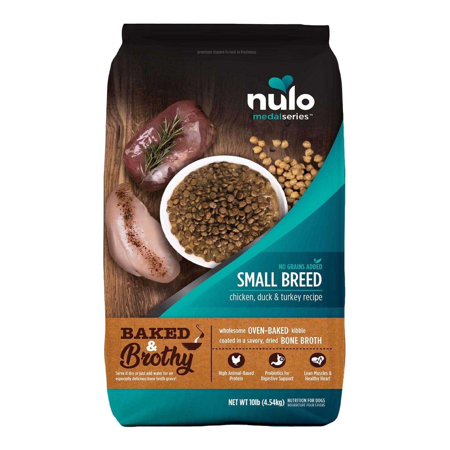 Nulo MedalSeries Baked & Brothy Chicken Duck & Turkey Breed Adult Dry Dog Food - Pet Supplies online store
