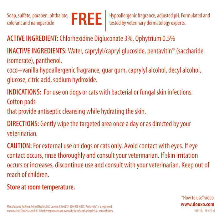 Douxo S3 PYO 30 Pads - Pet Supplies online store