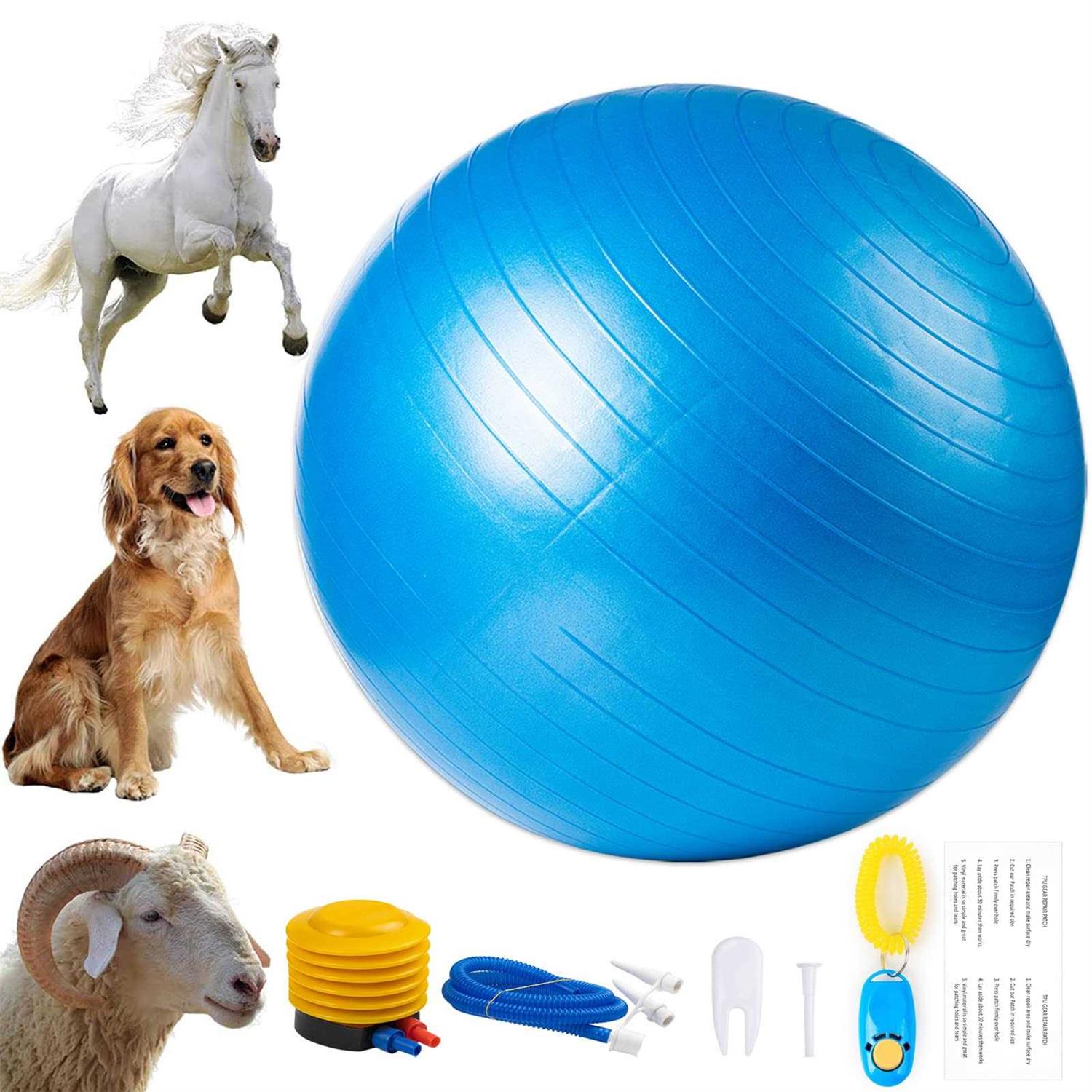 capuca Large Horse Balls for Play 30 Inch Anti-Burst Mega Herding Ball Giant Horse for Dogs Goats Horses to Play with Pump - Pet Supplies online store