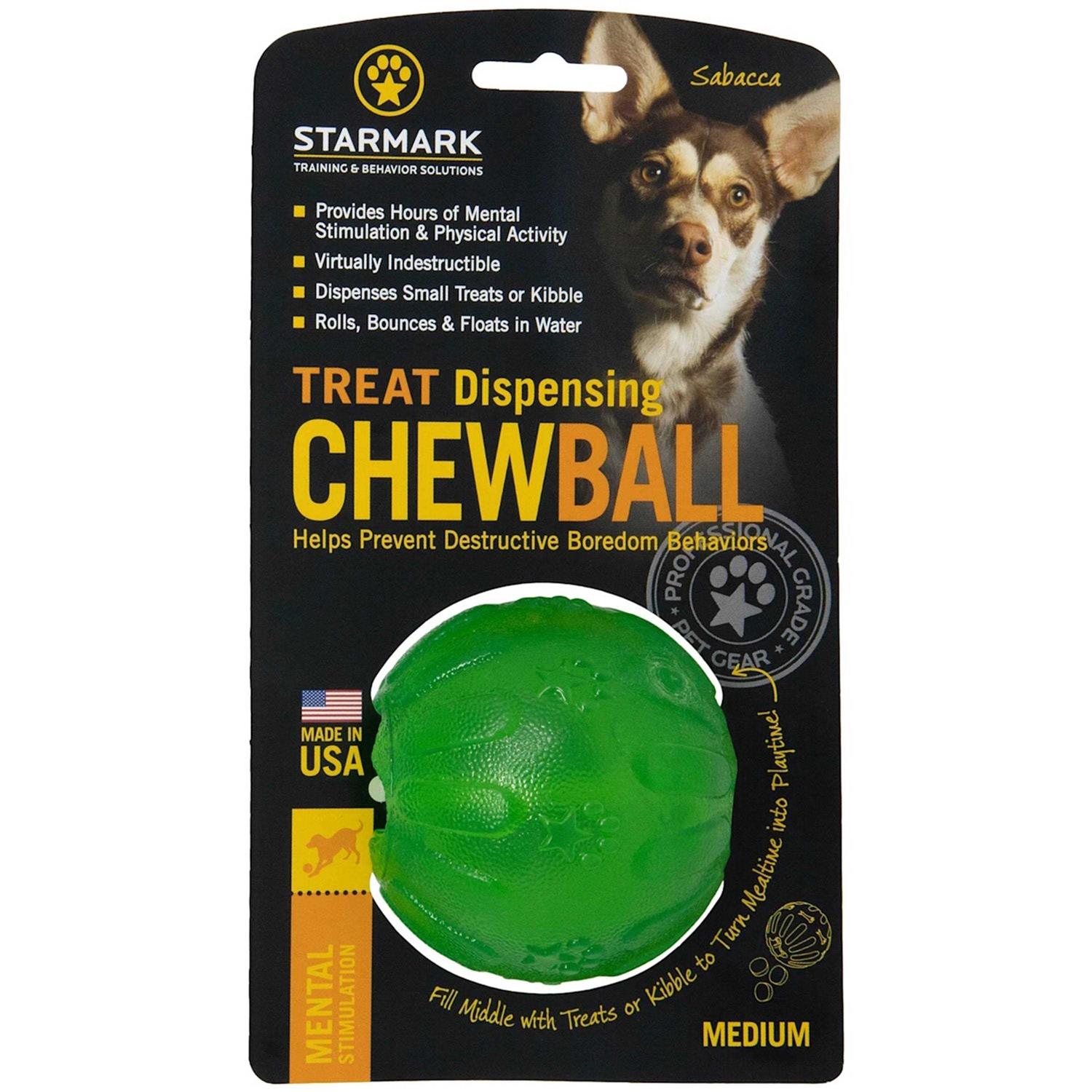Starmark Treat Dispensing Chew Ball - Pet Supplies online store