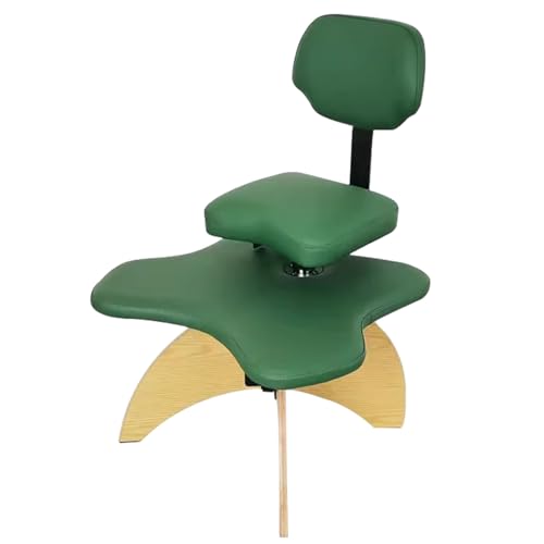 Kneeling Chair Meditation Chair with Back Support, Cross Legged Office Chair Wood Leg, Ergonomic Rocking Kneeling Chair Cross Stool for Yoga Computer Workers