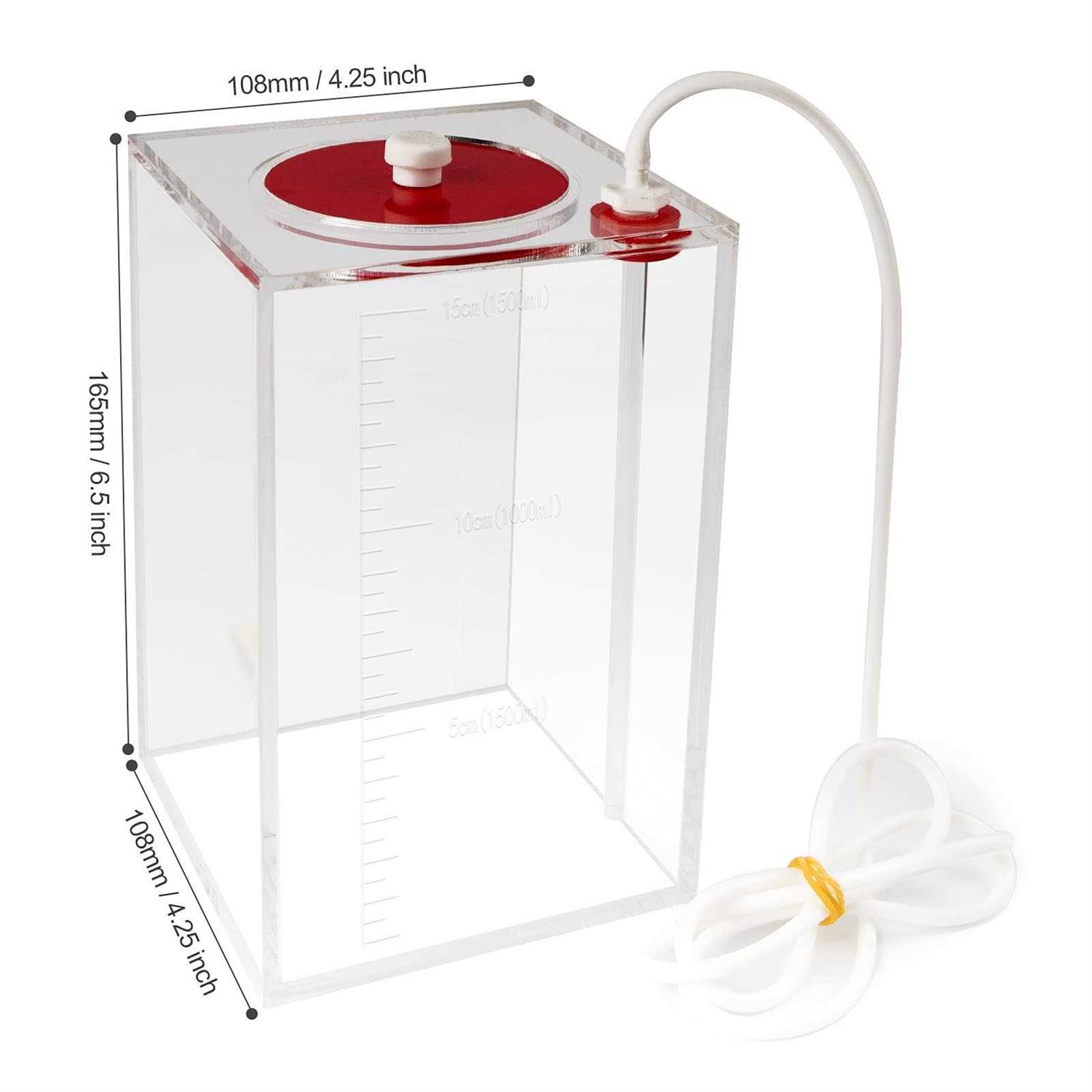 Aquarium Choice Acryli Made Liquid Storage Bucket Dosing Pump Reservoir Container - Pet Supplies online store