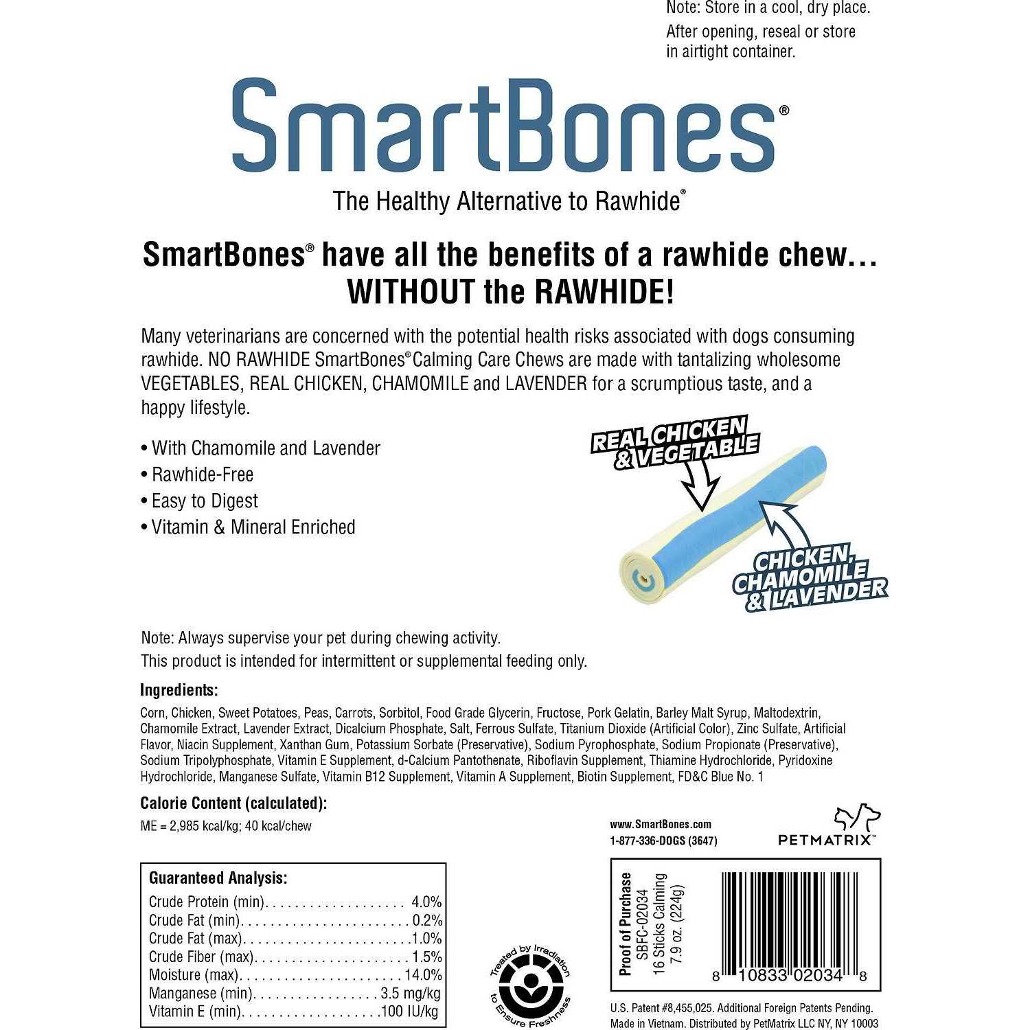 SmartBones Calming Care Chews Dog Treats - Pet Supplies online store
