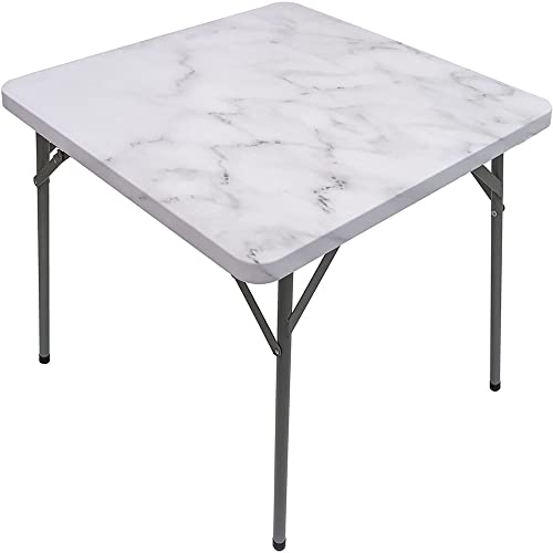 Marble Square Table Cove, Marble Style Texture, Elastic Edge, Suitable for Catering and Kitchen, Fit for 55