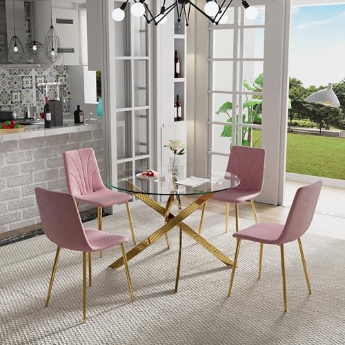 Round Dining Table Set for 4, 42