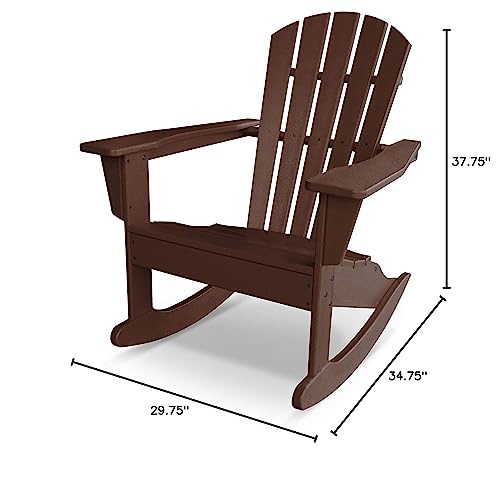 POLYWOOD® Palm Coast Adirondack Rocking Chair, Aruba