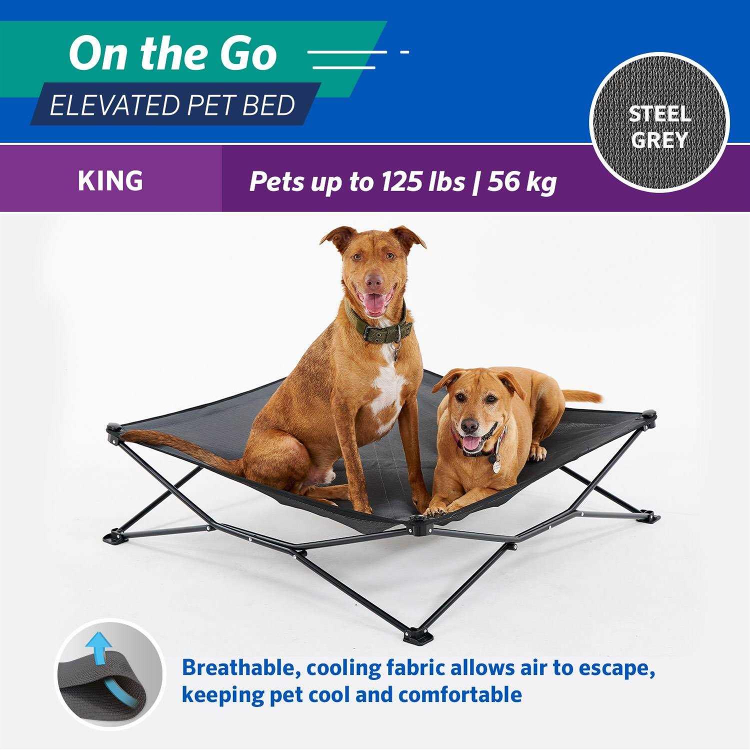 Coolaroo On-the-Go Elevated Pet Bed - Pet Supplies online store