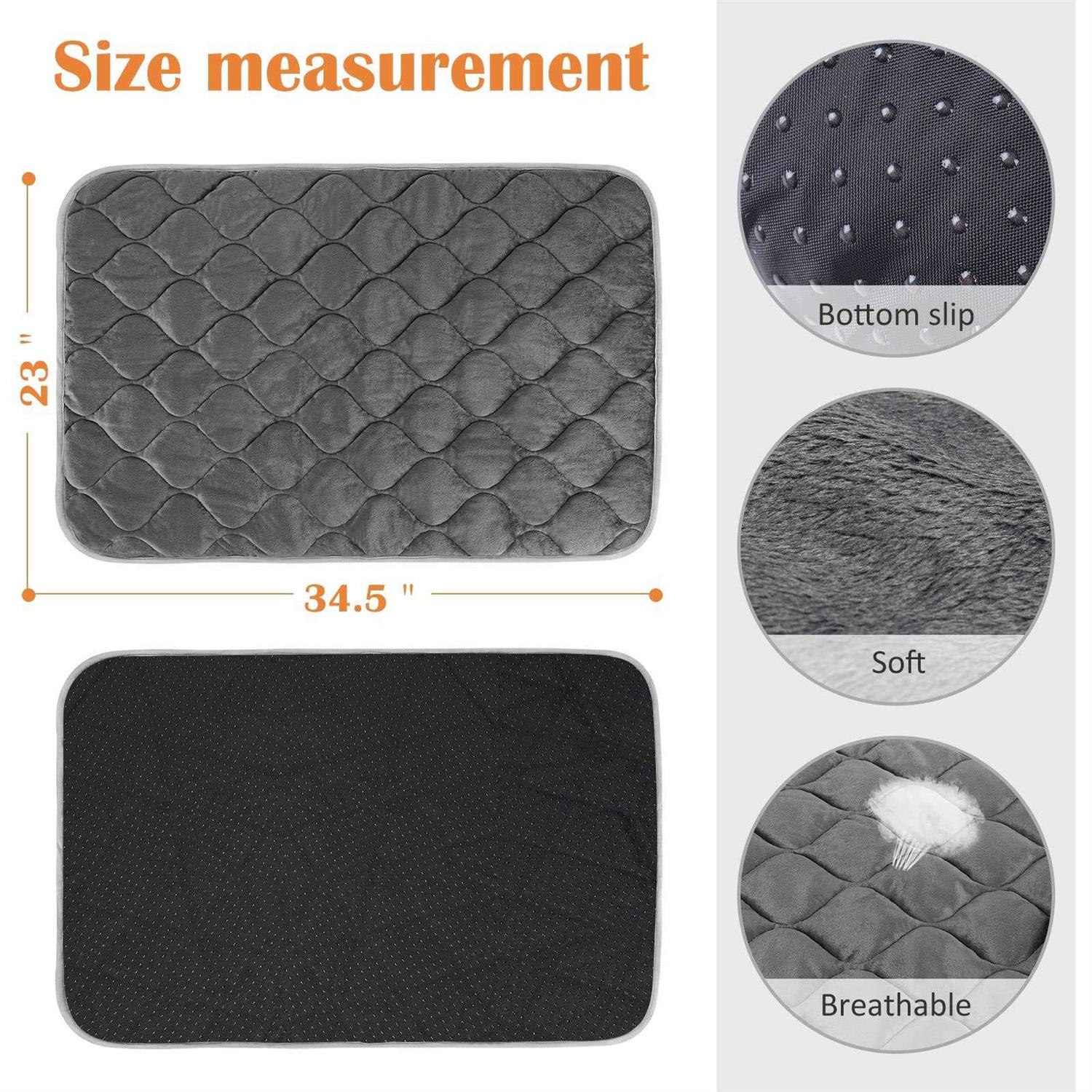 ULIGOTA Self Heating Cat Mat Thermal Pet Bed Mat Self-Warming Pet Crate Pad - Pet Supplies online store