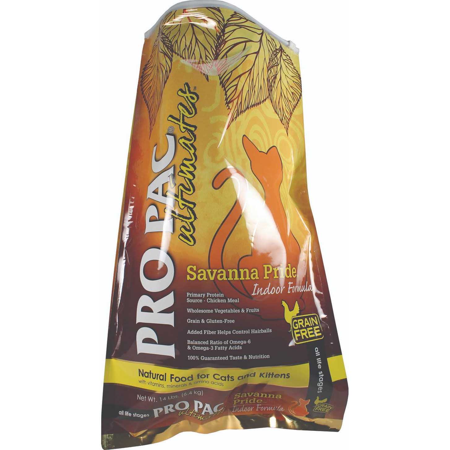 Pro Pac Ultimates Savanna Pride Grain-Free Indoor Dry Cat Food - Pet Supplies online store