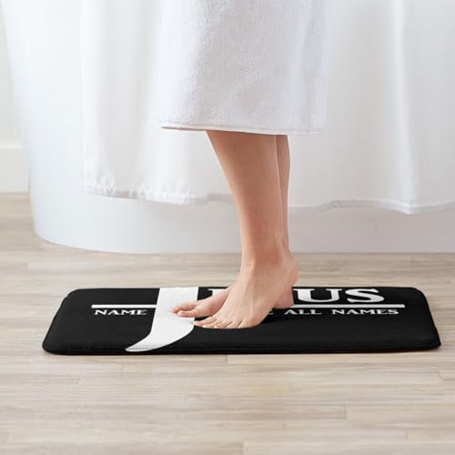 Jesus Christian Faith Cross Ultra Soft Area Rug for Living Room Indoor Decoration Non Slip Carpet Bedroom Mat Nursery Office Home Decor