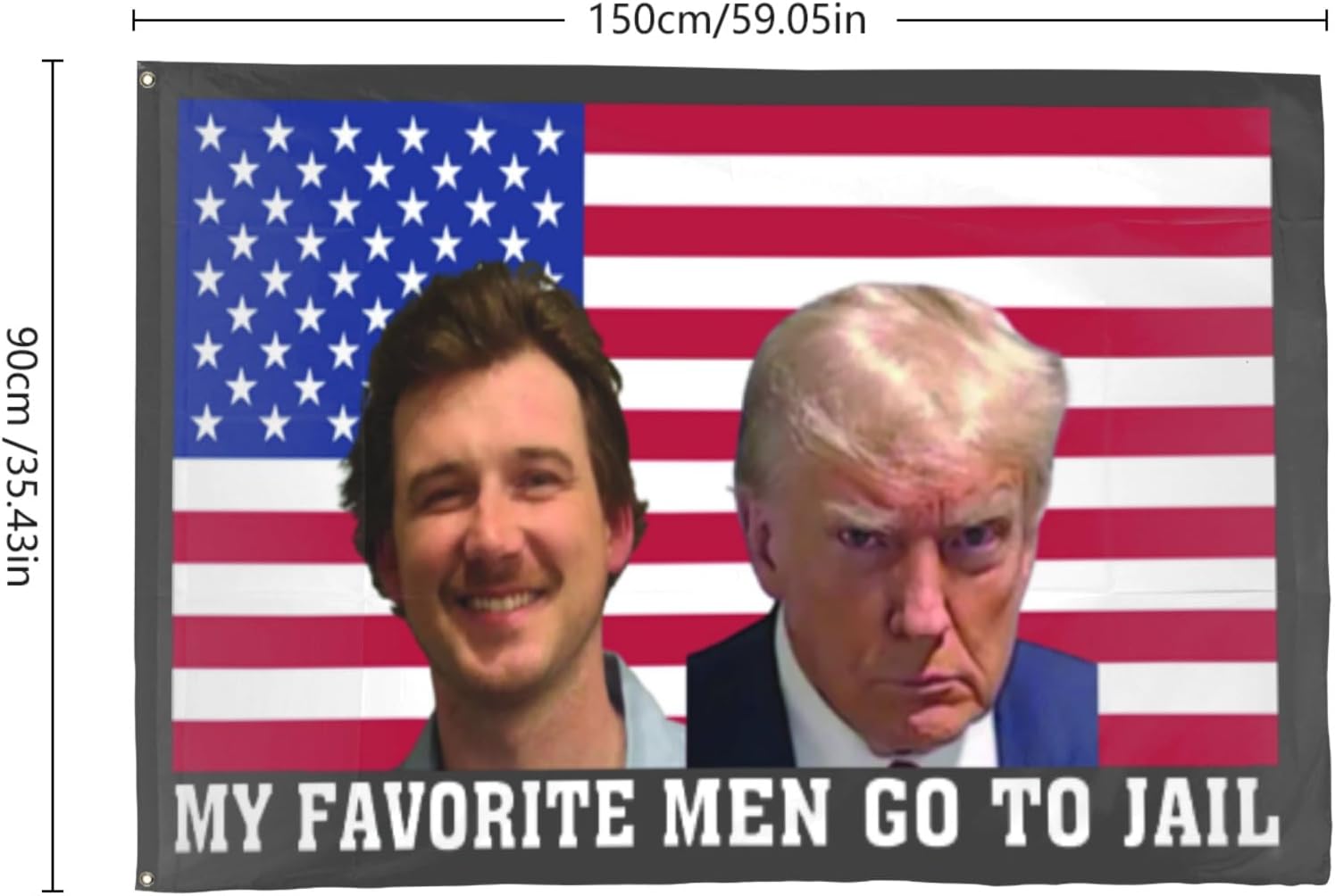 All Of My Favorite Men Go To Jail Trump Funny Flags Flags For Room Guys Aesthetic Tapestry For Bedroom Outdoor Indoor Decoration For Boat 3x5 Ft, Birthday Gifts For Men, white