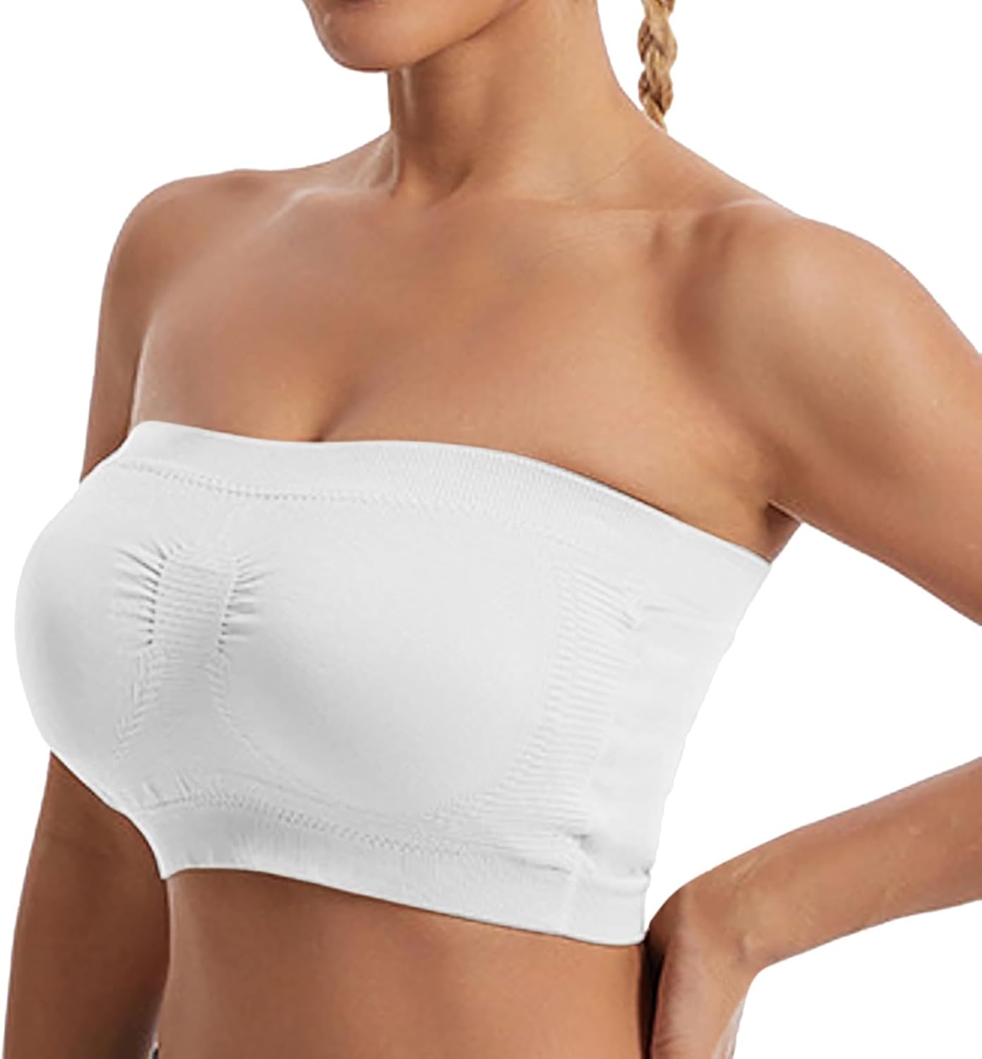 Brown Bralette Top Bra with Strap Push Up Strapless Sticky Bra Eye Black Strips Taped Bra Tube Breast Enhancements Fro