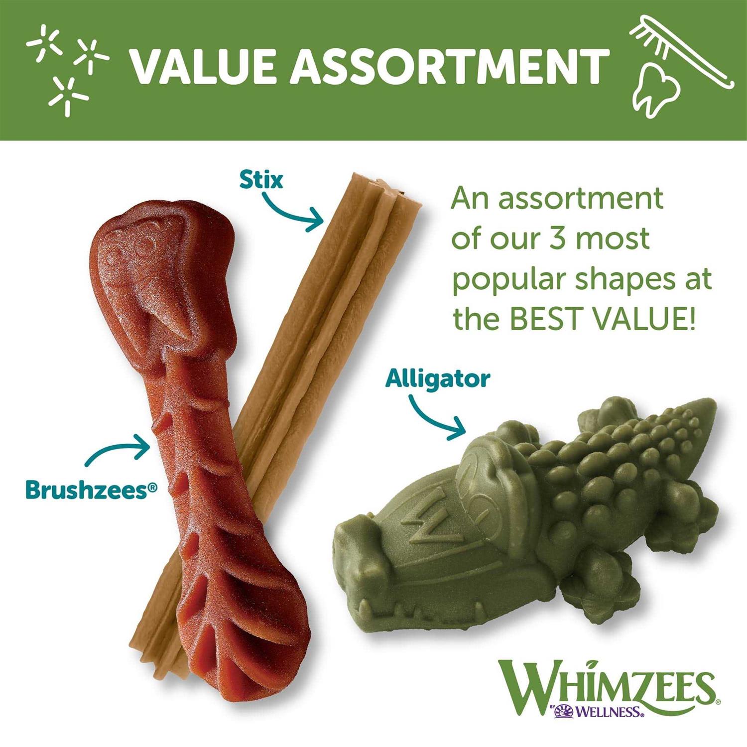 Whimzees Natural Dental Value Box Dog Treats - Pet Supplies online store