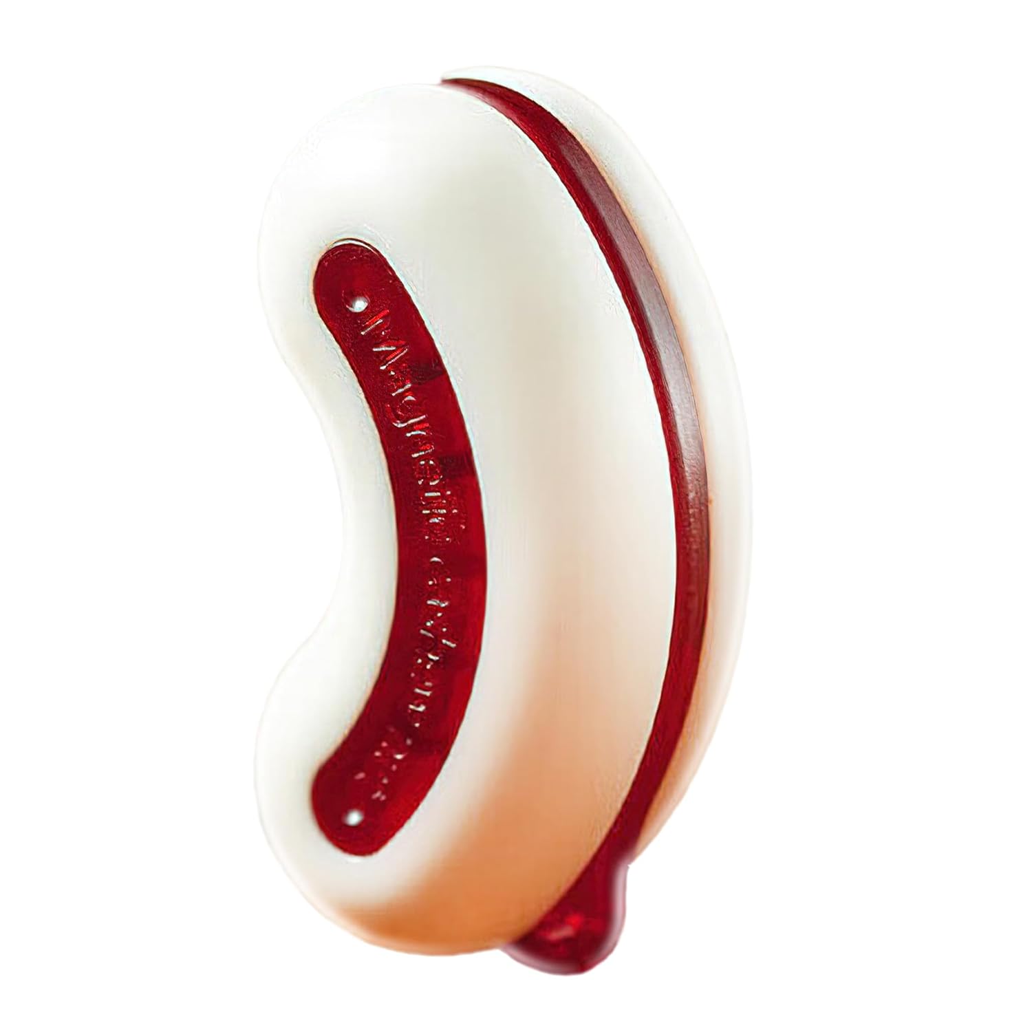 WCK Fidget Slider Magnetic Cashew Nut Toys,Stress Relief EDC Fidget Hand Toys,Stress Relief Mini Fidget Slider Gift Toys for Men (White)