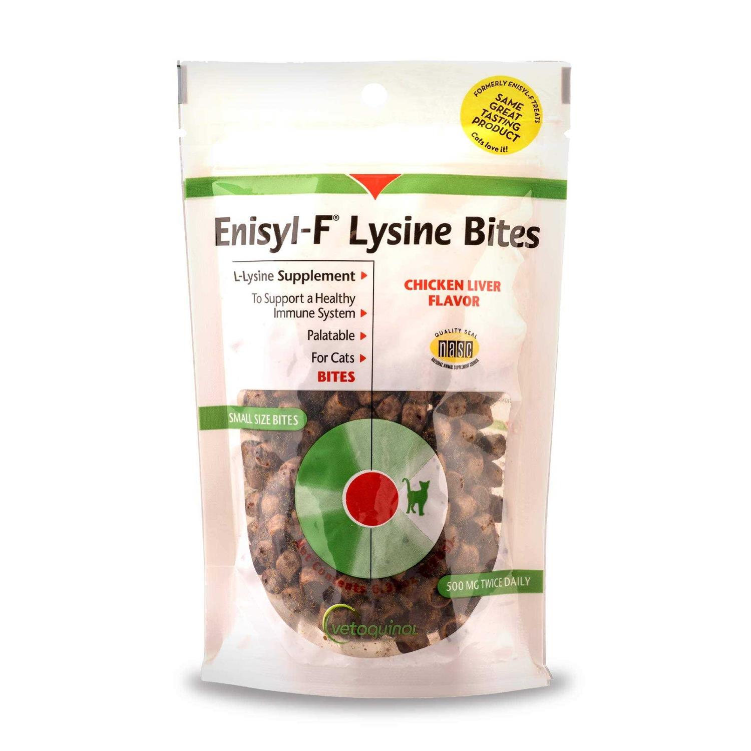 Vetoquinol Enisyl-F Lysine Bites L-Lysine Chews for Cats & Kittens - Pet Supplies online store