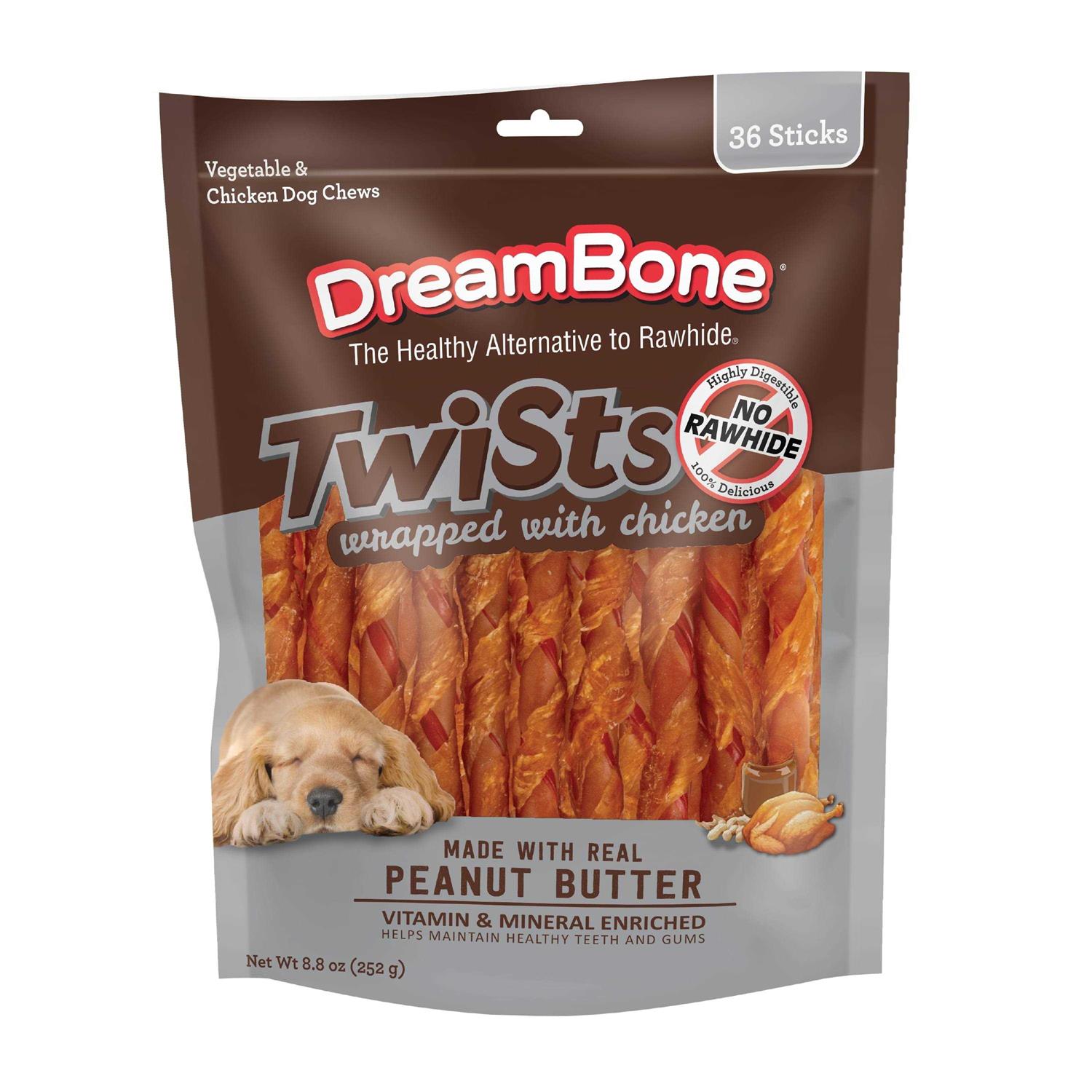 Dreambone Twists Wrapped with Chicken Rawhide-Free Dog Chews - Pet Supplies online store