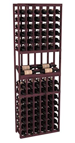 Wine Racks America® Knotty Alder 6 Column Side Display Wine Cellar Kit. Oak Stain
