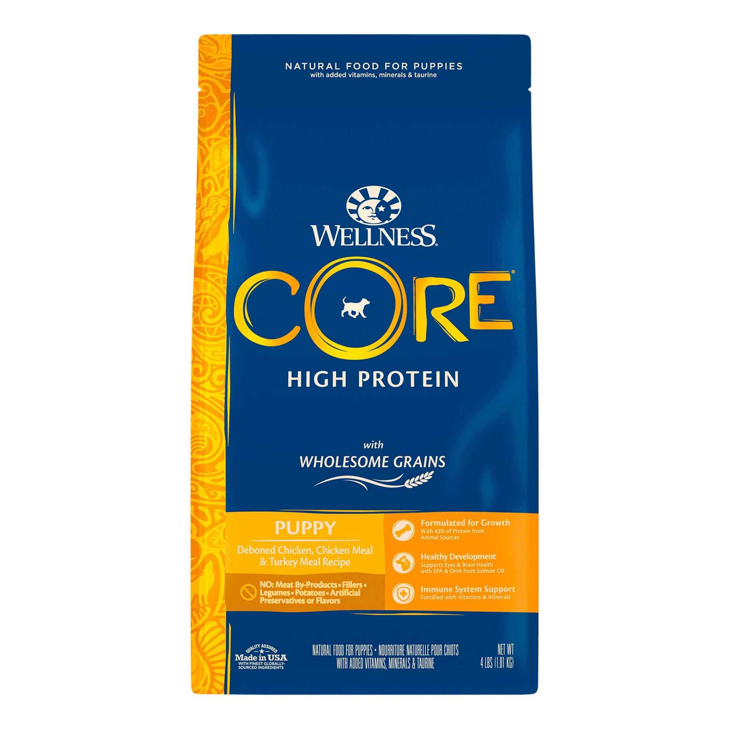 Wellness CORE High Protein Wholesome Grains Puppy Recipe Dry Dog Food - Pet Supplies online store