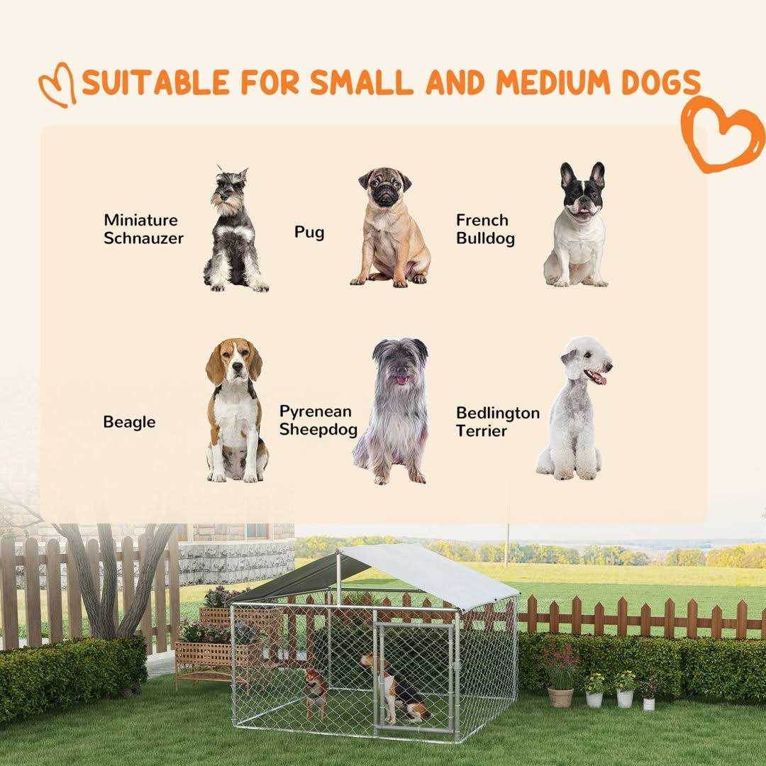 212 Main PawHut Dog Kennel Outdoor Large-Sized Dogs with Waterproof UV Resistant Roof - Pet Supplies online store