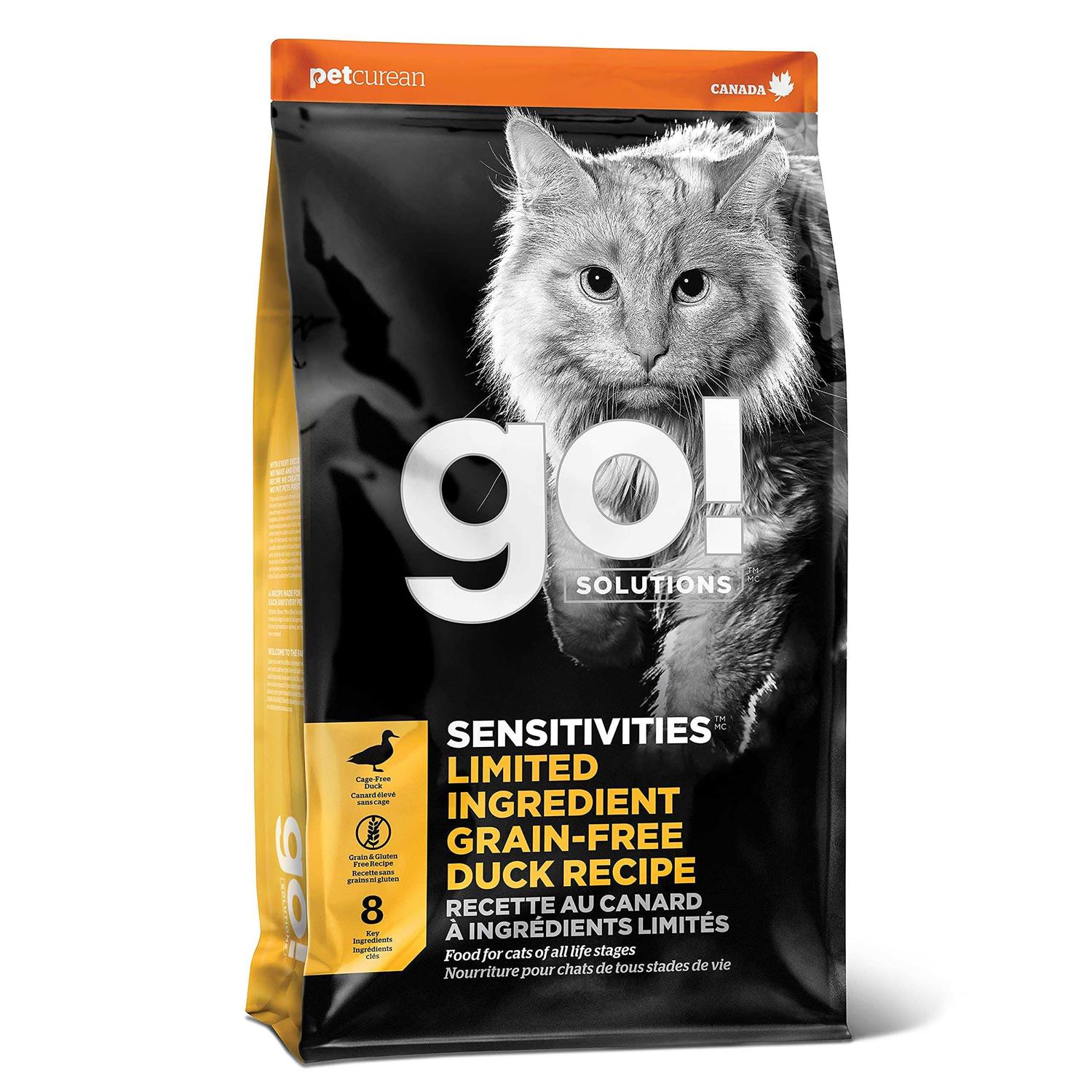 Go! Solutions Sensitivities Limited Ingredient Duck Recipe Dry Cat Food - Pet Supplies online store