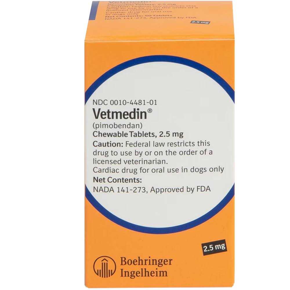 Vetmedin 2.5mg 50 Chewable Tablets - Pet Supplies online store