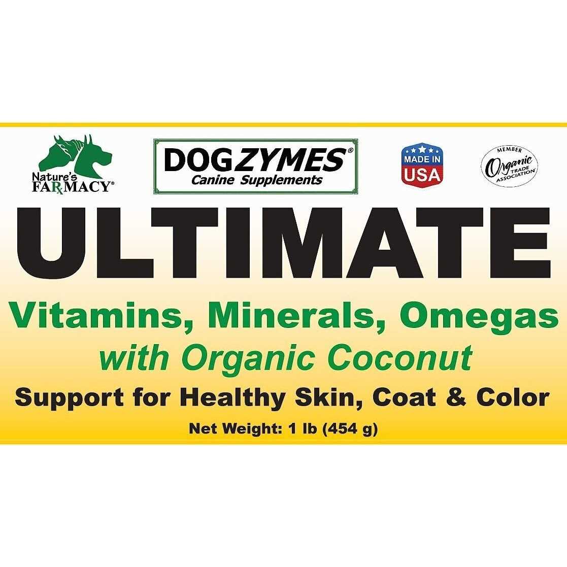 Dogzymes Ultimate for Best Skin/Coat with Organic Coconut - Pet Supplies online store