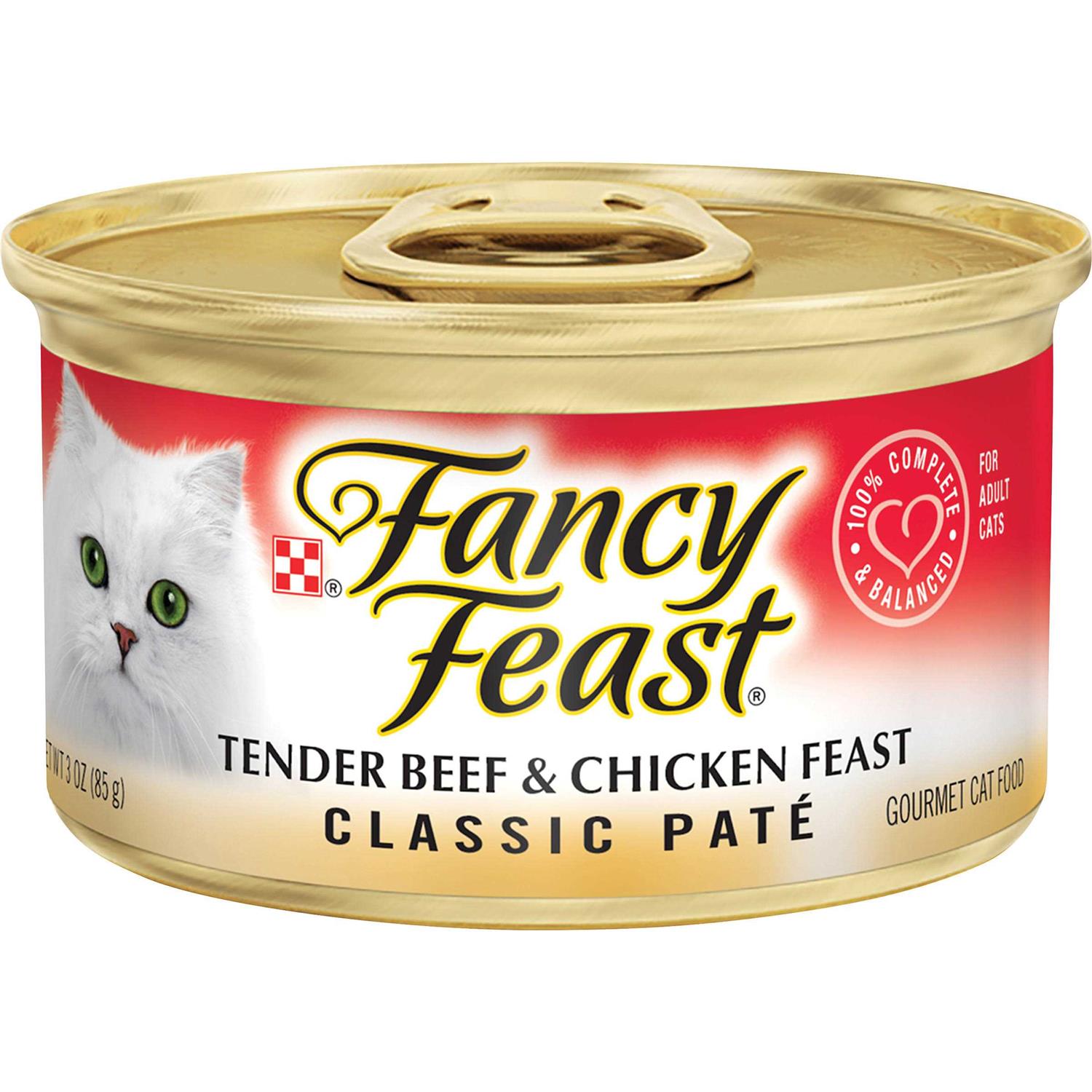 Fancy Feast Classic Pate Tender Beef & Chicken Feast Cat Food - Pet Supplies online store