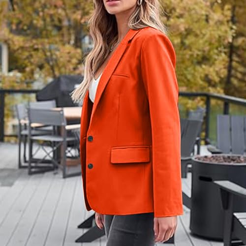 Womens 2024 Fall Lapel Blazer Coats Business Causal Suit Jacket Open Front Long Sleeve Blazers Office Work Clothes