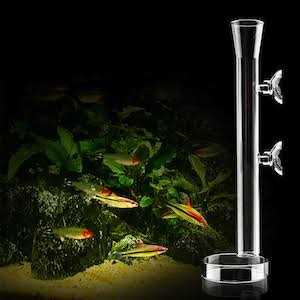 AnxunJim Aquarium Shrimp Feeding Tube and Dish Clear Crystal Glass Fish Tank Shrimp Feeder Tube Tray - Pet Supplies online store