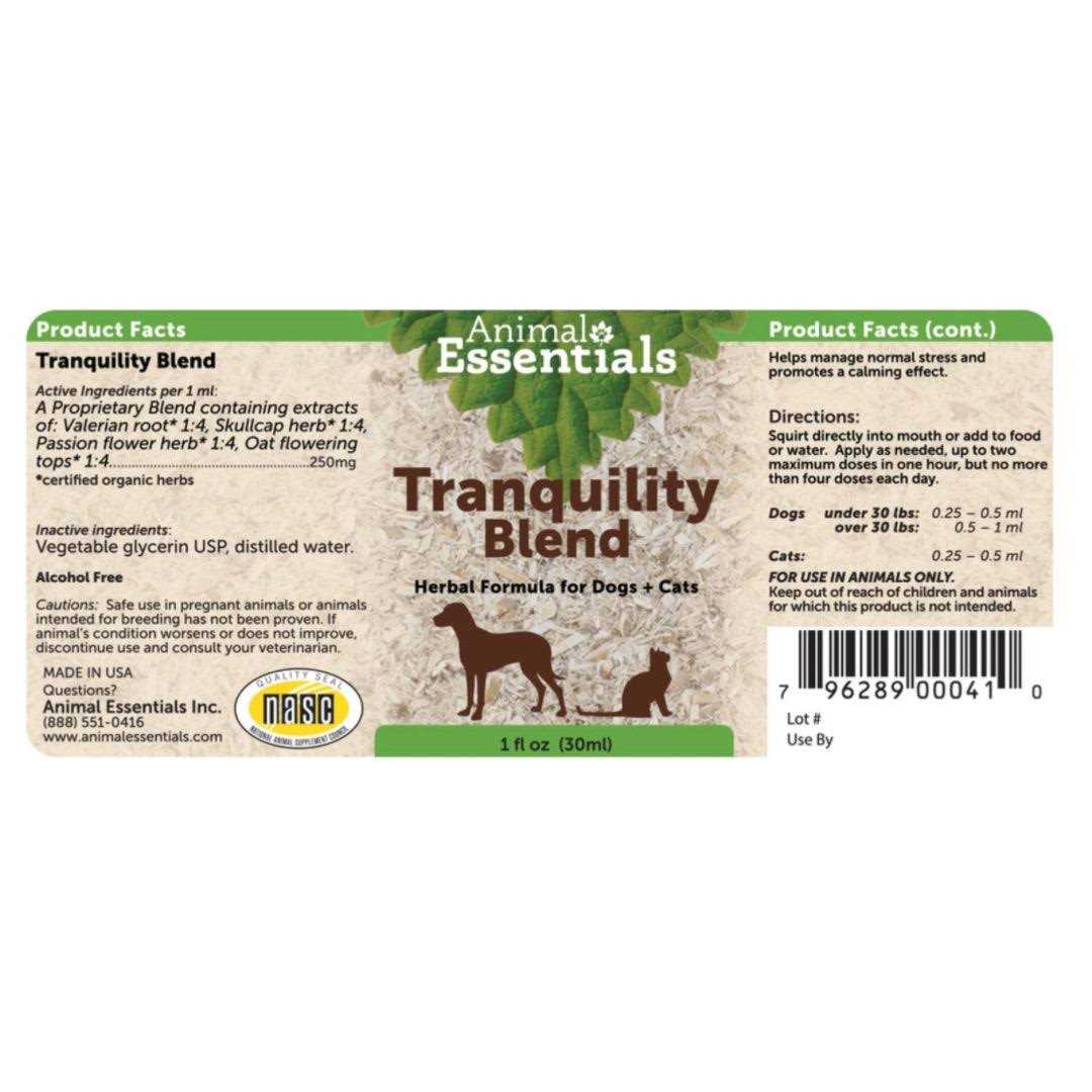 Animal Essentials Tranquility Blend - Pet Supplies online store