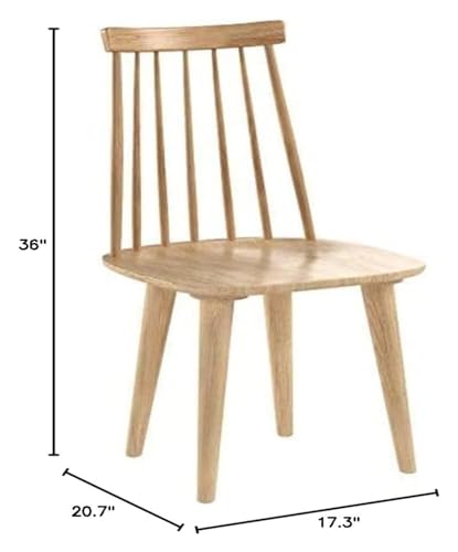 Country Farmhouse Wood Black Spindle Side Chair (Set of 2) Dining Chairs,Dining Chairs, zq-2098