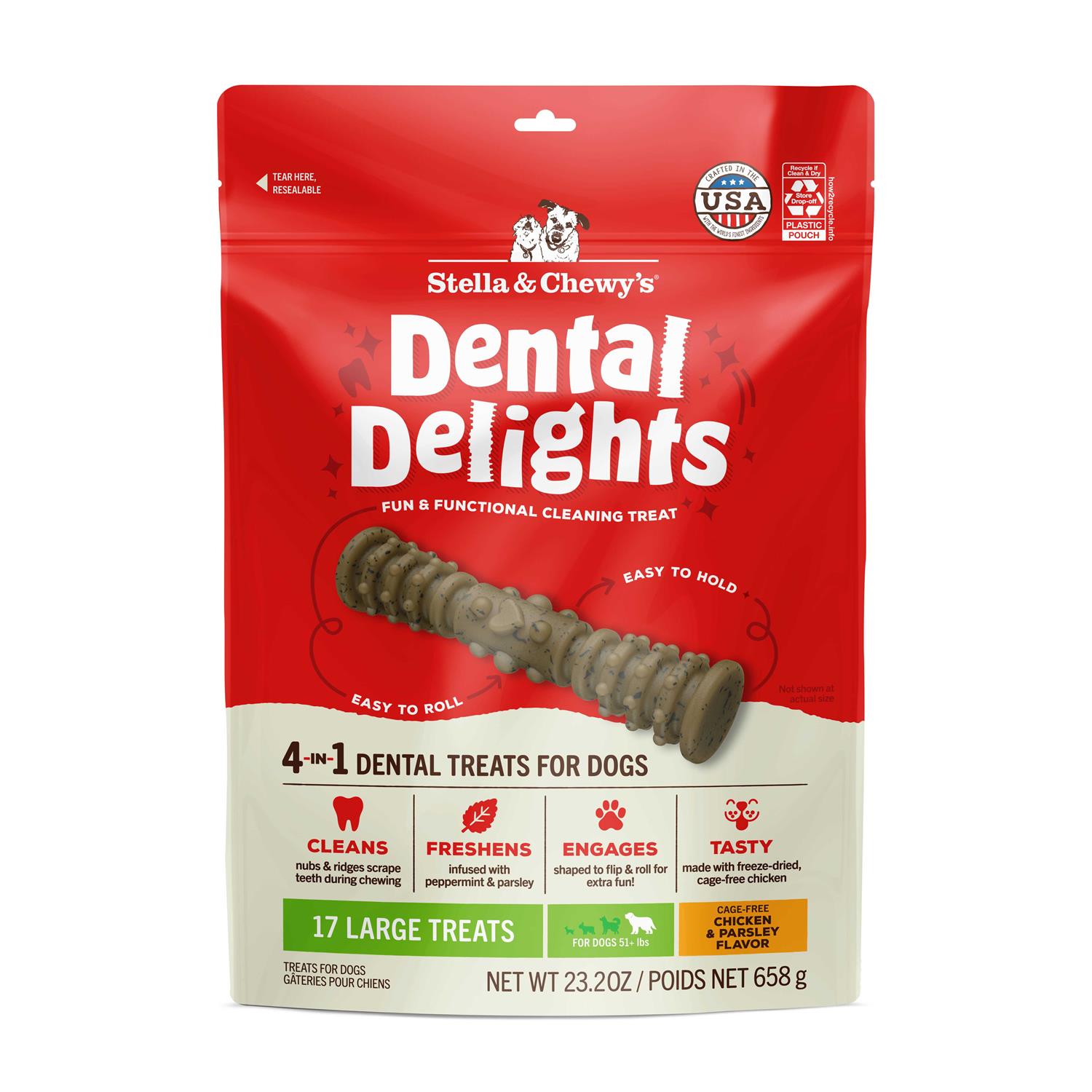 Stella & Chewy's Dental Delights Dog Treats - Pet Supplies online store