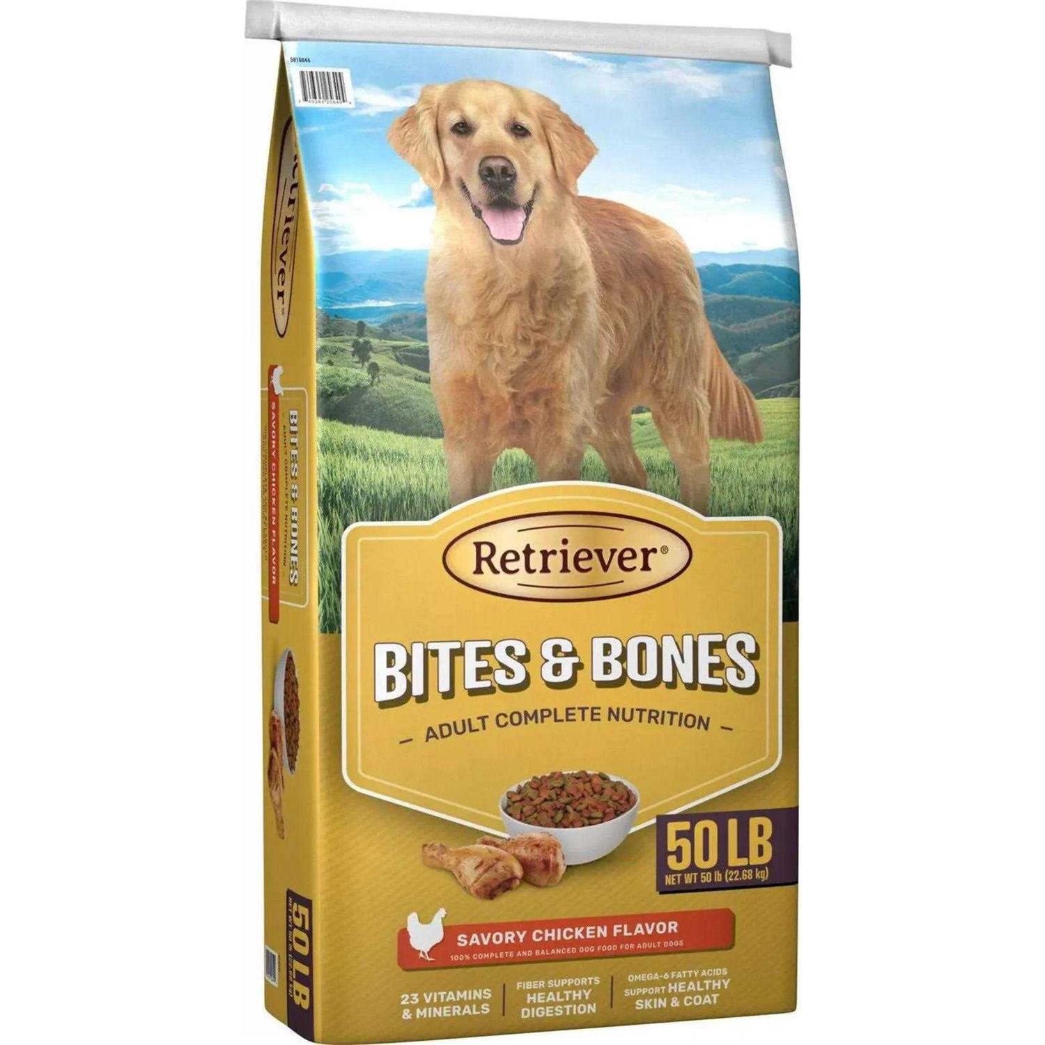 Retriever Bites and Bones Adult Chicken Recipe Dry Dog Food - Pet Supplies online store