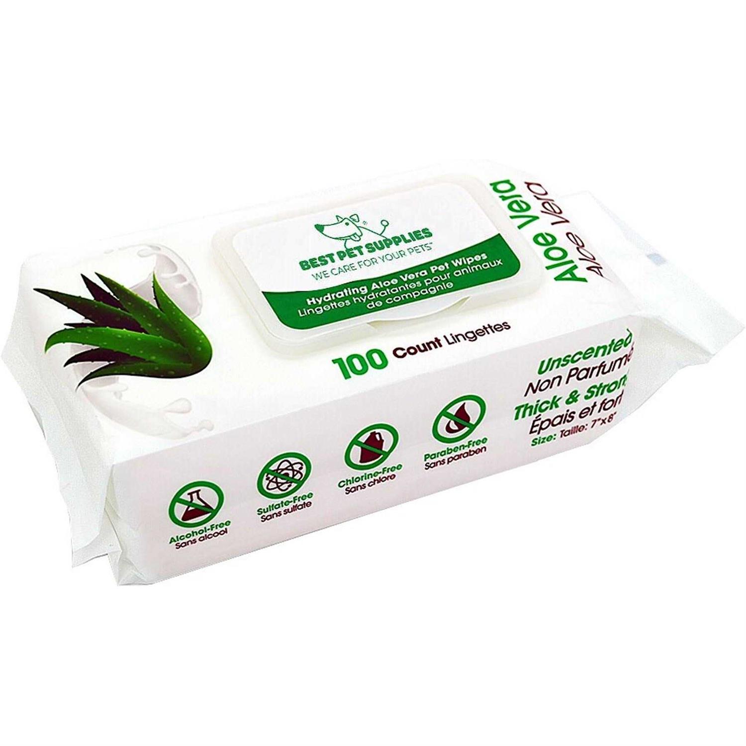 Best Pet Supplies Pet Grooming Wipes for Dogs & Cats, 400 Pack, Plant-Based Deodorizer for Coats & Dry, Itchy, or Sensitive Skin - Pet Supplies online store