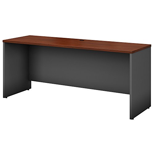 Bush Business Furniture Series C 72W x 24D Credenza Desk in Mocha Cherry