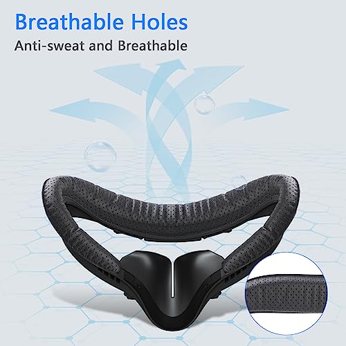 Compatible with Oculus Quest 2 Face Bracket Replacement,VR Breathable Foam Face Pad Protective for Meta Quest 2,Comfortable Face Cover Cushion VR Accessories