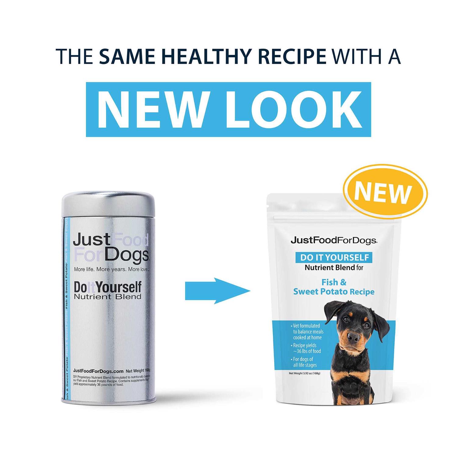 JustFoodForDogs DIY Nutrient Blend for Homemade Dog Food - Pet Supplies online store