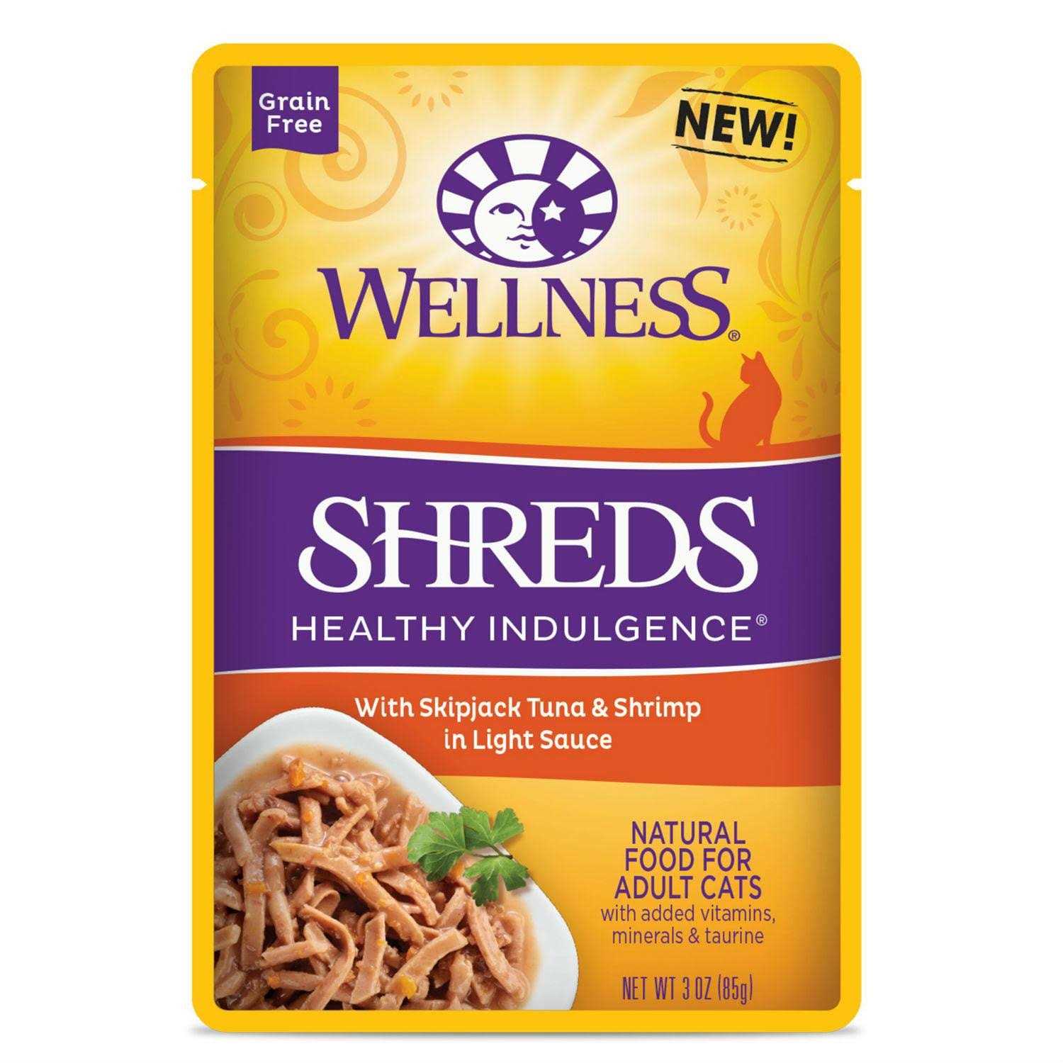 Wellness Healthy Indulgence Shreds Grain Free Wet Cat Food - Pet Supplies online store
