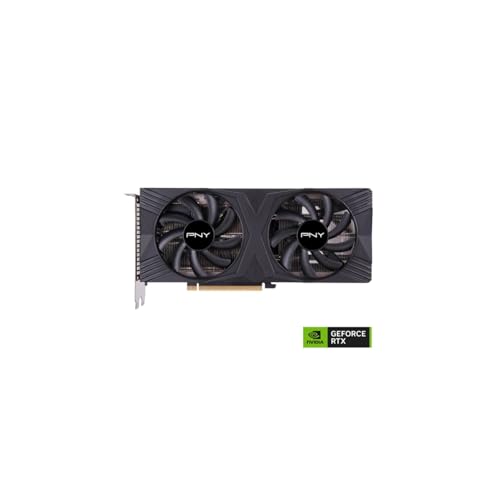 PNY GeForce RTX™ 4070 Super 12GB Verto™ OC Dual Fan Graphics Card DLSS 3 (NVIDIA GeForce SFF-Ready, 192-bit, GDDR6X, PCIe 4.0, HDMI/DisplayPort, Supports 4k, incl. Adapter, 2 Slot)