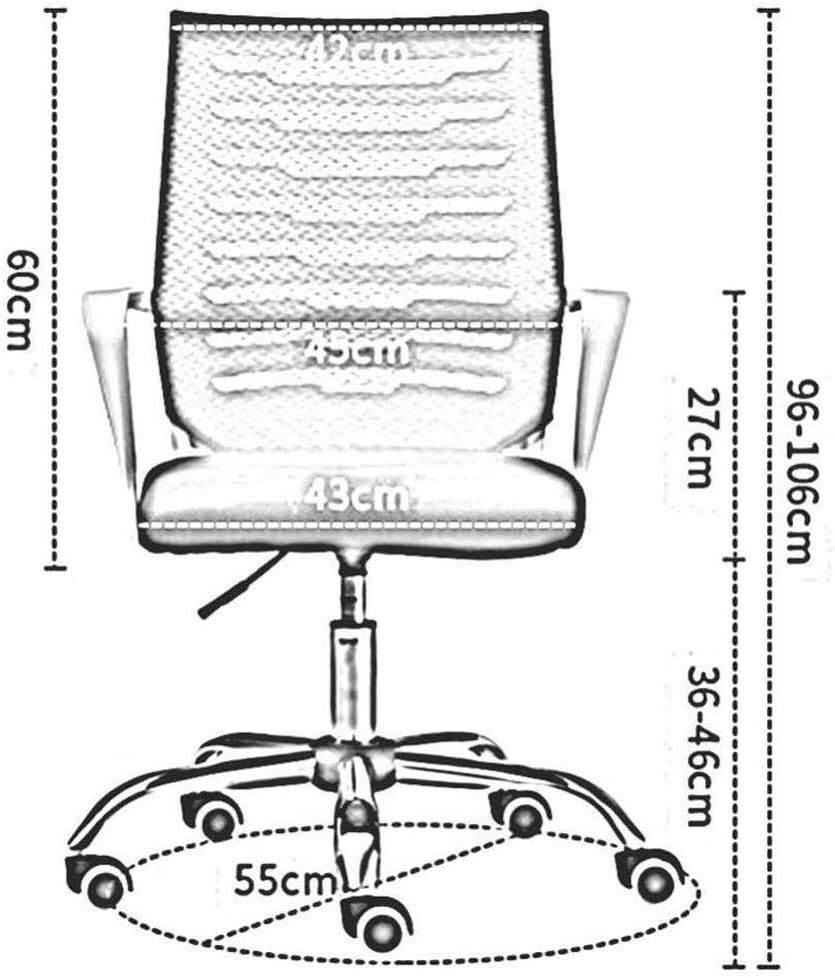 Office Chair -Mid Back Swivel Lumbar Support Desk Chair, Computer Ergonomic Mesh Chair with Armrest