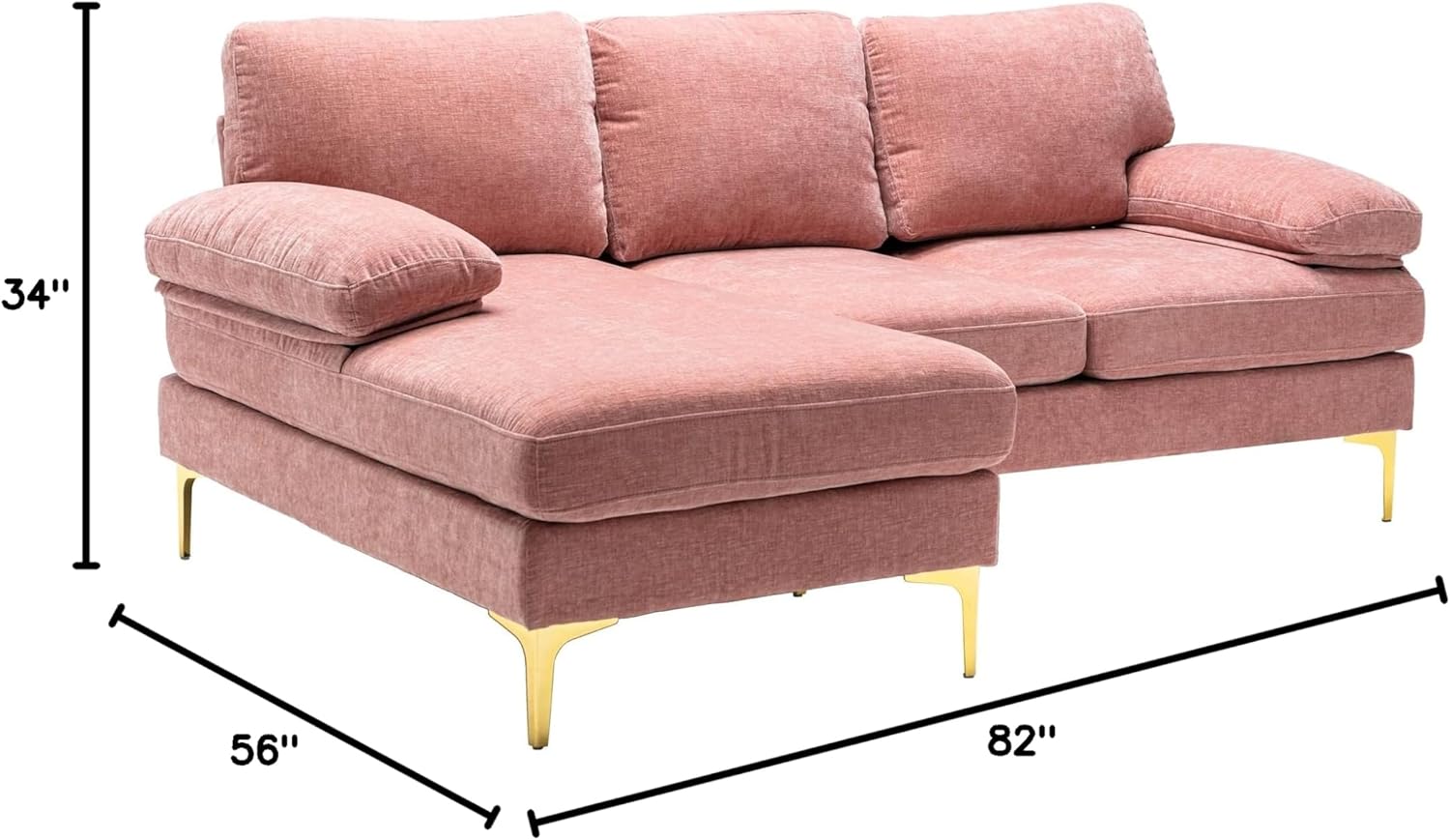Accent Sofa/Living Room Sofa Combination Sofa Pink